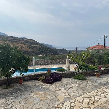 Greek Stonehouse With Pool And Seaview Villa *