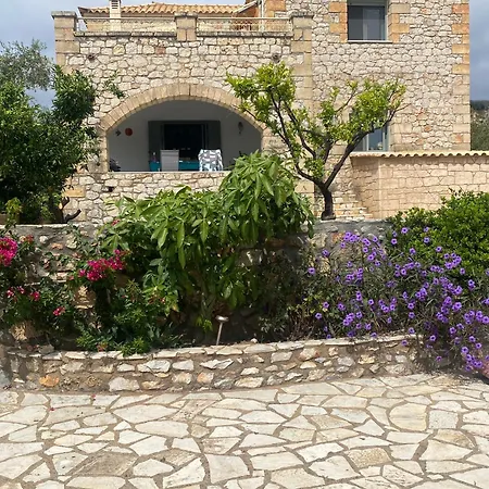 Greek Stonehouse With Pool And Seaview Villa Stoupa